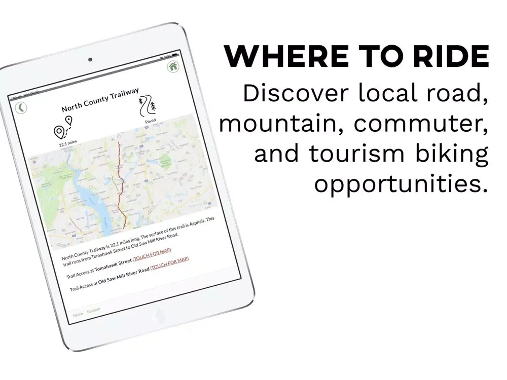 Capturas de tela do MyCityBikes Westchester County iPad 
