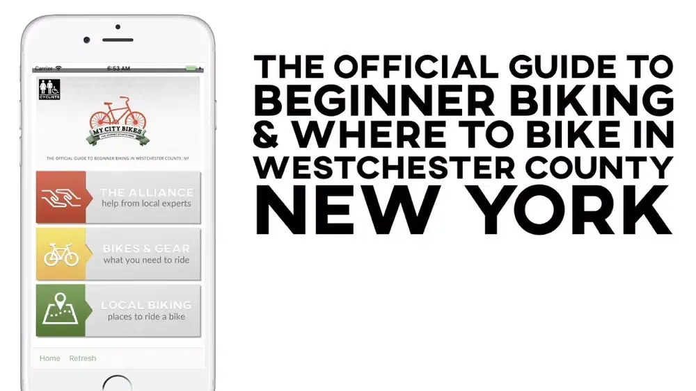 Capturas de tela do MyCityBikes Westchester County