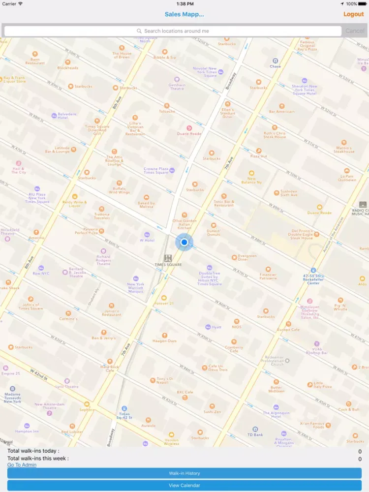 Capturas de pantalla de Sales Mapper iPad 