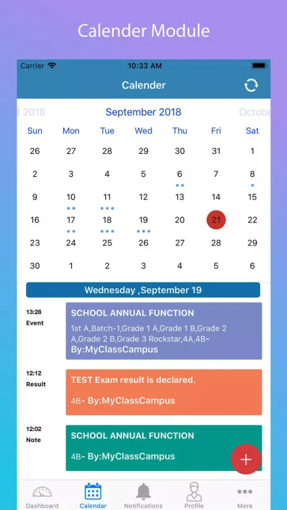 Tangkapan skrin Nirja Education
