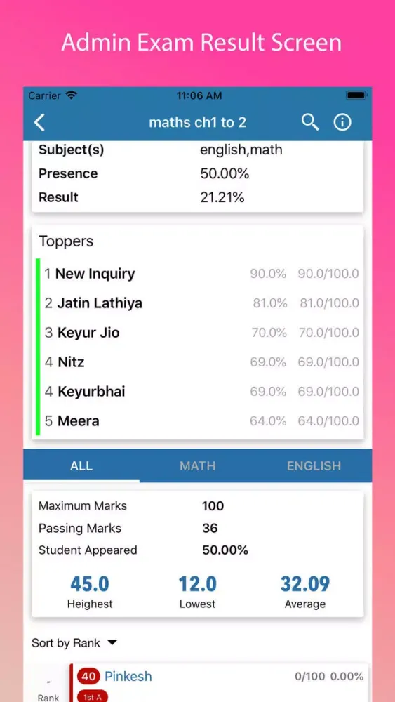 Tangkapan skrin Nirja Education