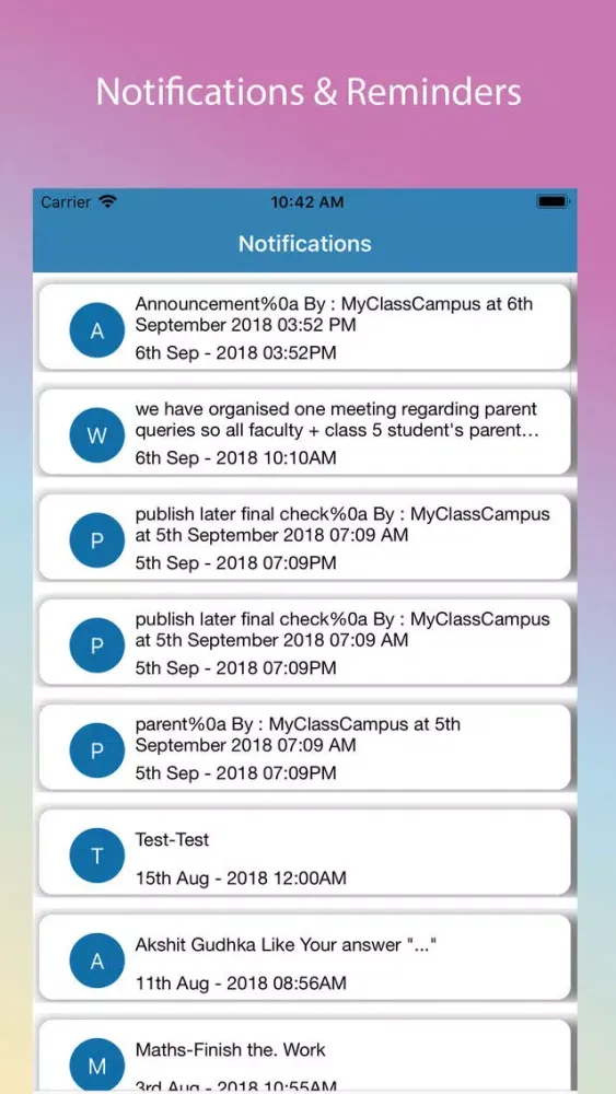 Tangkapan skrin Nirja Education