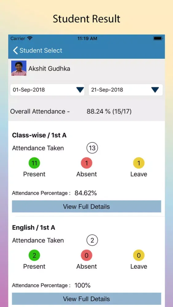 Tangkapan skrin Nirja Education