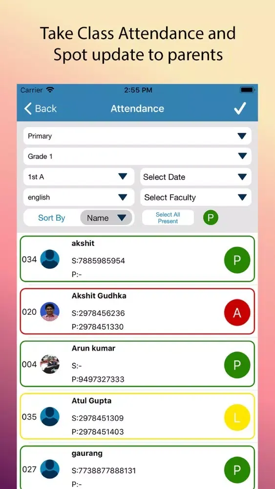 RP Vasani International School Screenshots