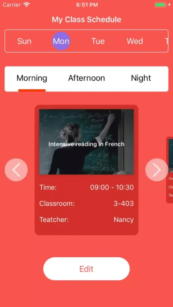 Capturas de tela do My Class Schedule-Easy study