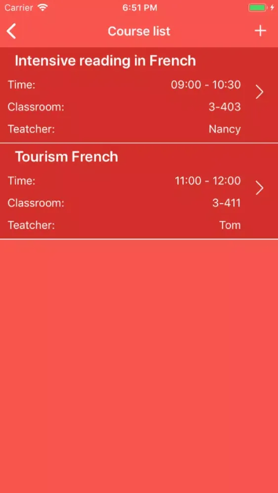 Capturas de tela do My Class Schedule-Easy study
