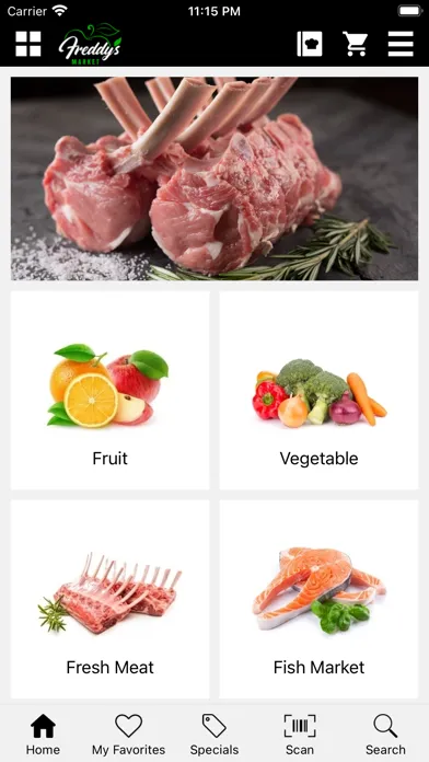 Ảnh chụp màn hình của Freddys Market