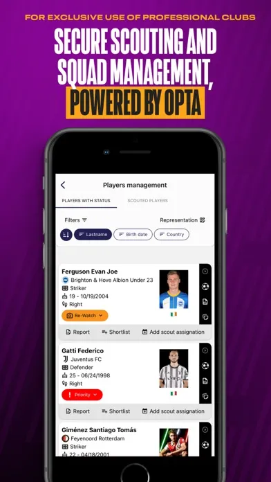 Tangkapan skrin Opta Pro Hub
