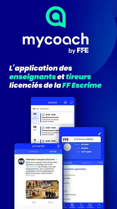 Zrzuty ekranu MyCoach by FFEscrime
