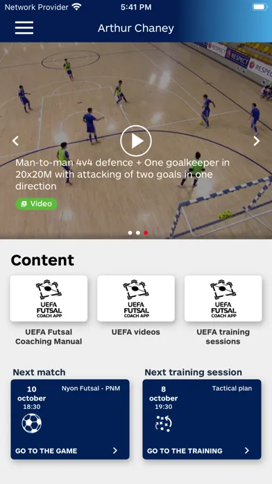 UEFA Futsal Coach App سکرین شاٹس
