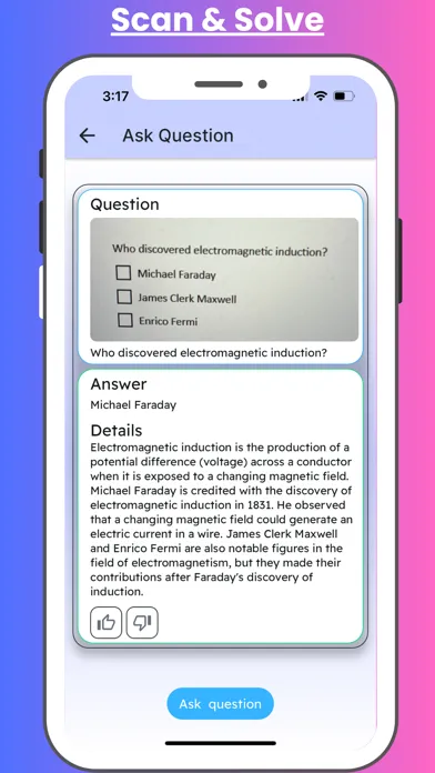 ภาพหน้าจอของ Hoot AI - Homework Scan & Help