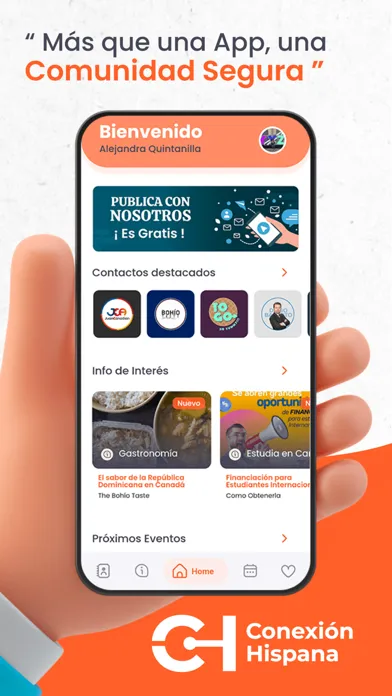 Capturas de pantalla de Conexion Hispana