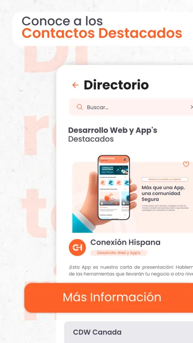 Capturas de pantalla de Conexion Hispana