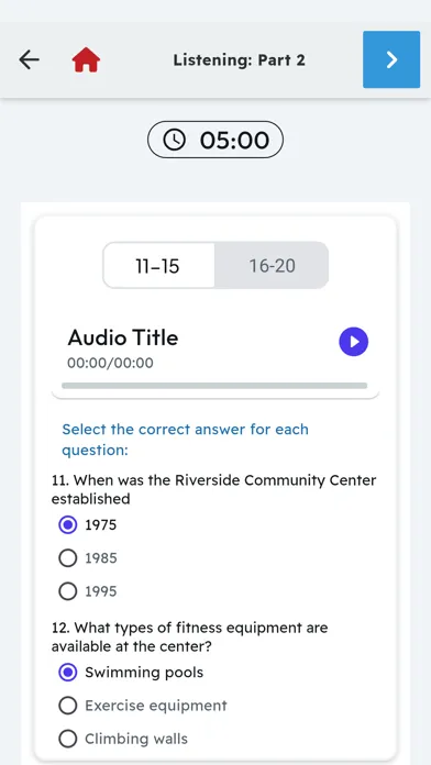 IELTS Sample Tests with AI Ekran Görüntüleri