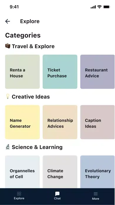 Capturas de tela do mAIa.ai
