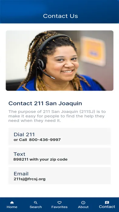 Screenshot di 211  San Joaquin Mobile App