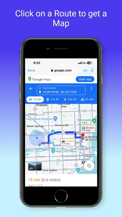Captures d'écran de MyCommute Traffic Alert