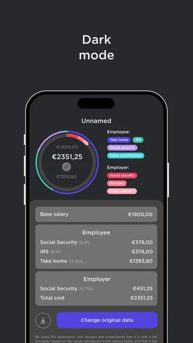 PayMaster - calcular salário Screenshots