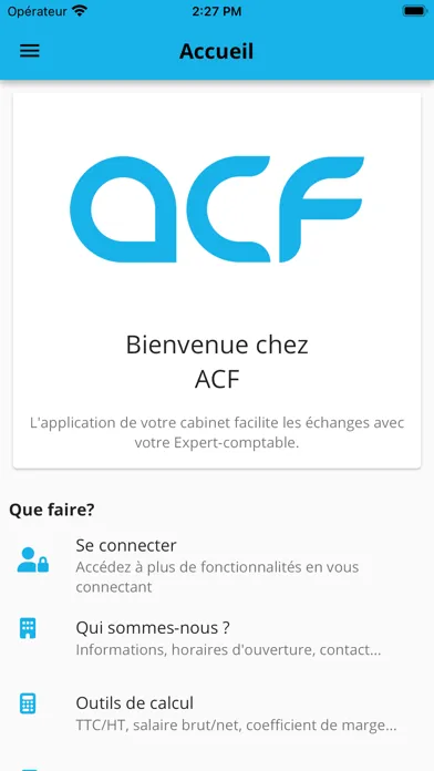 ACF Expertise Comptable Screenshots