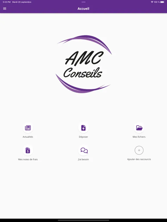 Screenshot di AMC CONSEILS Expert-comptable iPad 