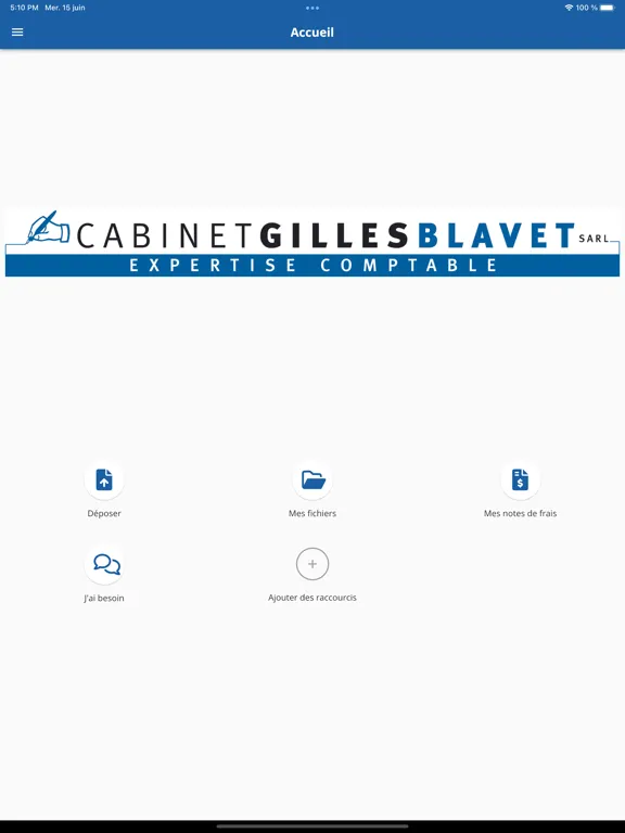 Zrzuty ekranu Cabinet Gilles Blavet iPad 