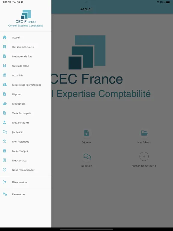 Captures d'écran de CEC France iPad 
