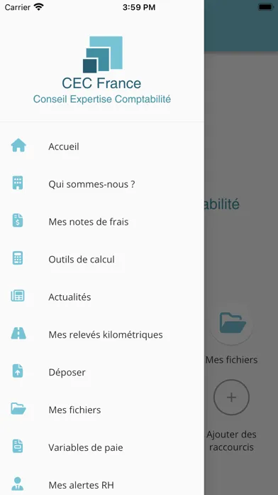 Captures d'écran de CEC France