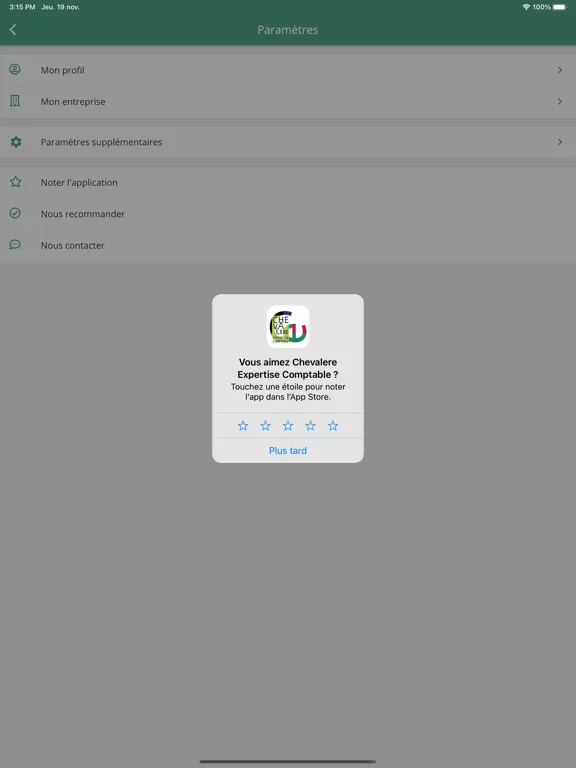 Chevalère Expertise Comptable iPad 应用截图