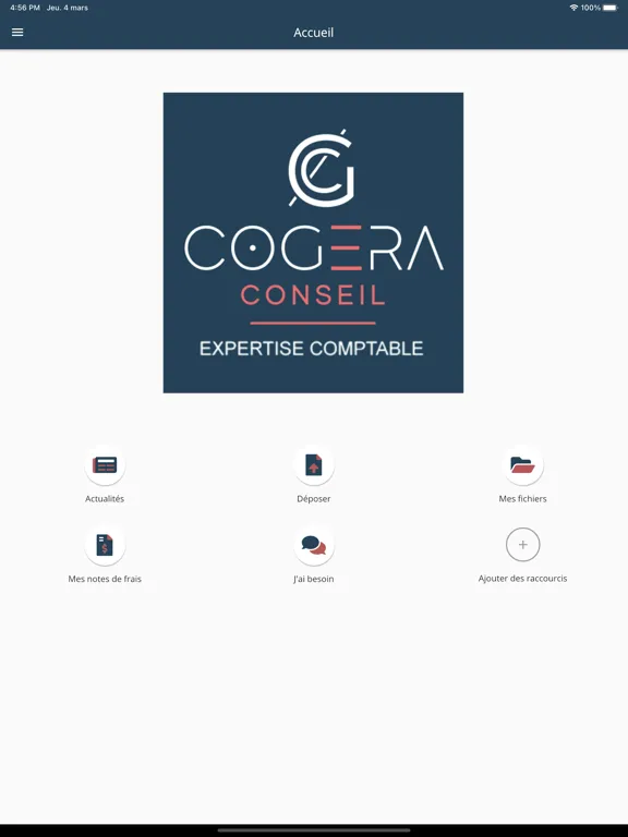 ภาพหน้าจอของ Cogera Conseil iPad 