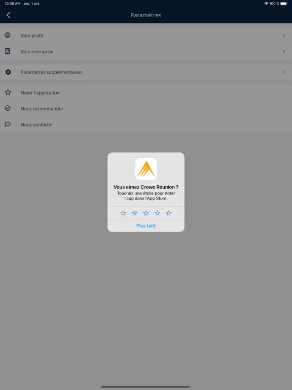 Zrzuty ekranu Crowe RE. iPad 