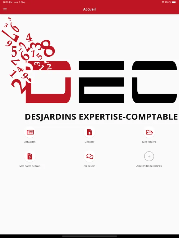 Captures d'écran de Desjardins Expert Comptable iPad 