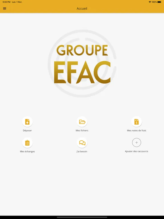 Captures d'écran de EFAC iPad 