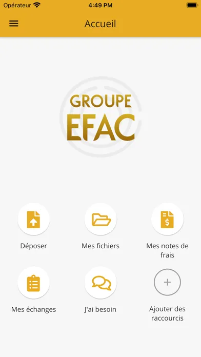 Captures d'écran de EFAC