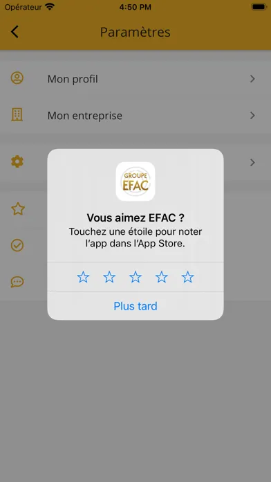 Captures d'écran de EFAC