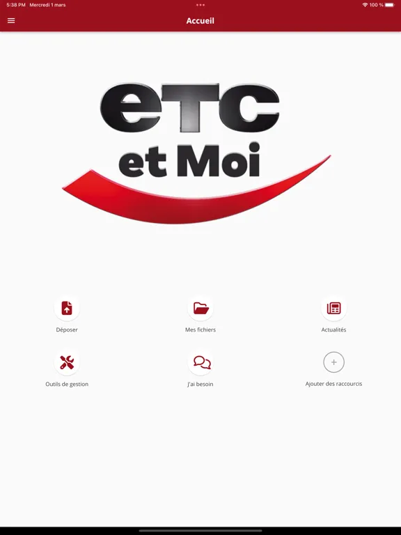 Zrzuty ekranu ETC et Moi iPad 