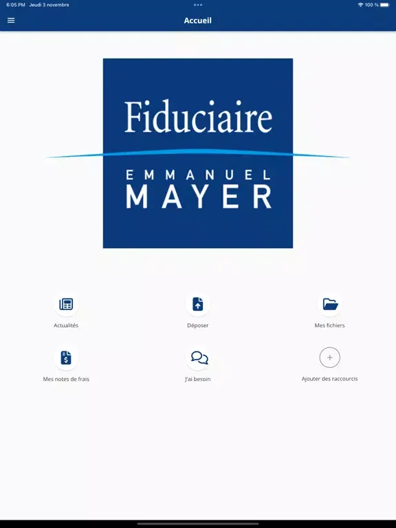 Fiduciaire Emmanuel Mayer iPad  Screenshots