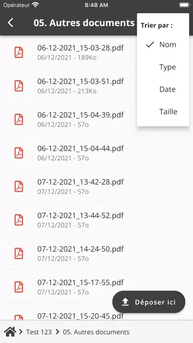 Capturas de tela do Ficadex Val de Loire