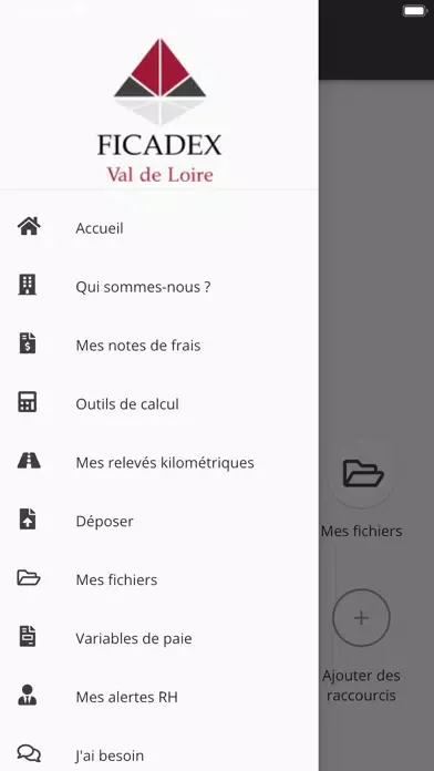 Capturas de tela do Ficadex Val de Loire