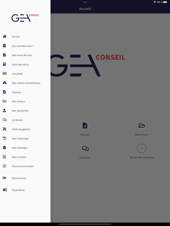 GEA CONSEIL iPad  سکرین شاٹس