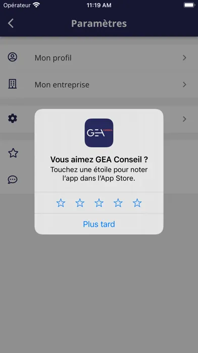 GEA CONSEIL سکرین شاٹس
