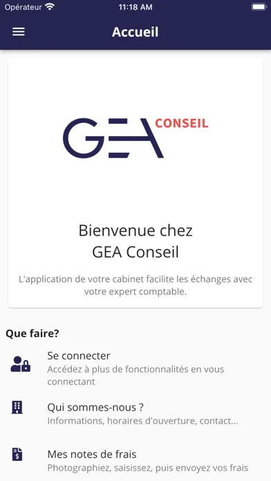 GEA CONSEIL سکرین شاٹس
