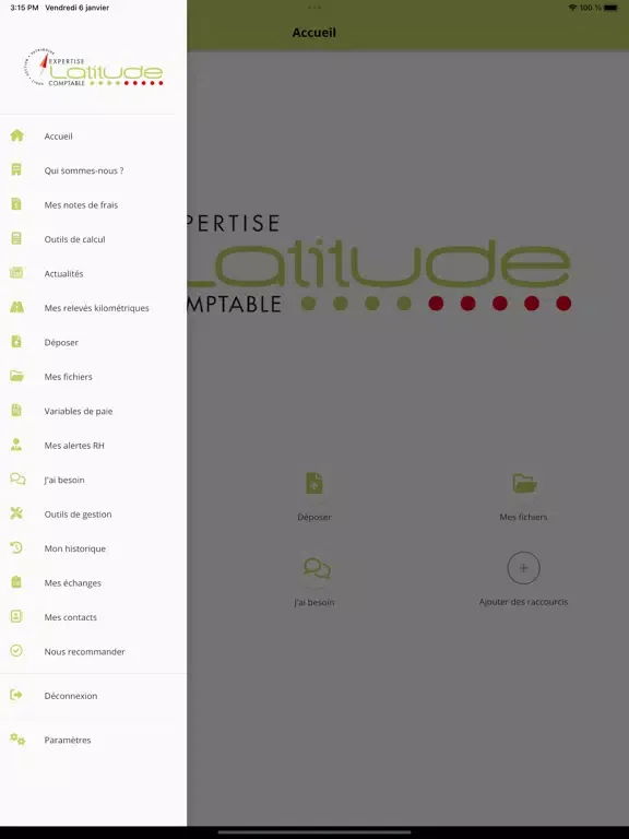 Capturas de pantalla de Latitude Expertise Comptable iPad 