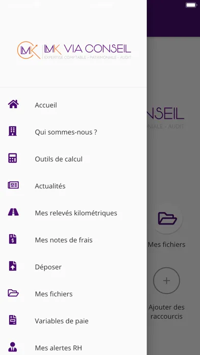 Capturas de tela do LMK VIA CONSEIL