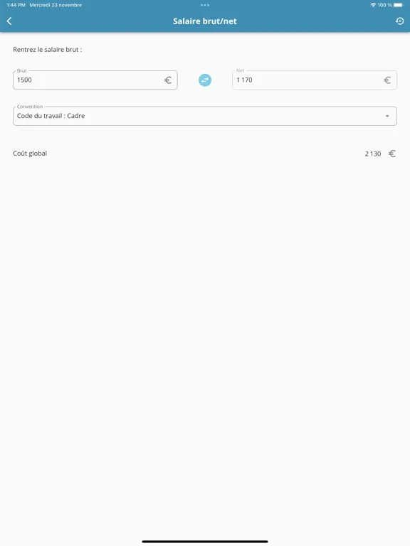 Ảnh chụp màn hình của MMC expert comptable iPad 