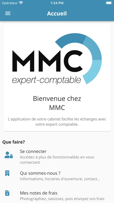 Ảnh chụp màn hình của MMC expert comptable