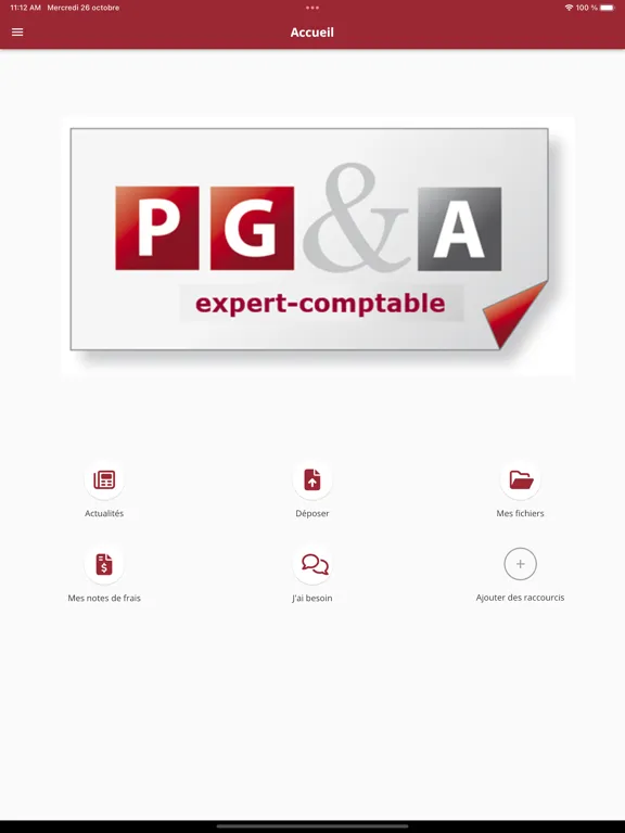 Capturas de tela do PGA – Expertise comptable iPad 
