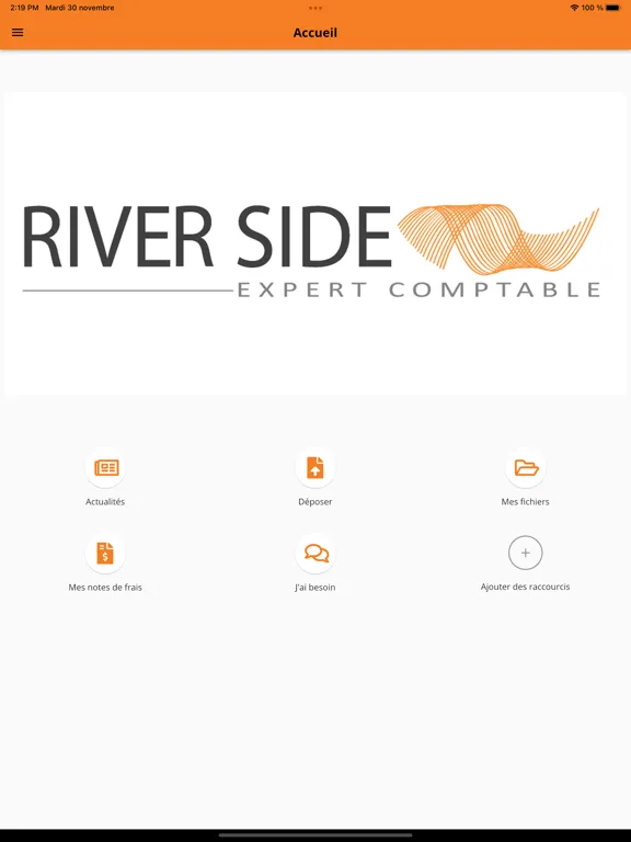 Tangkapan layar My RiverSide iPad 