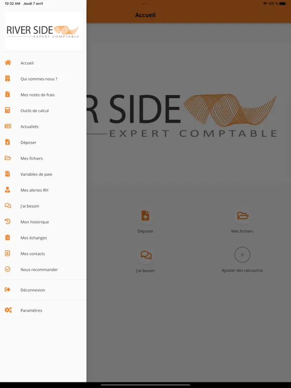 Tangkapan layar My RiverSide iPad 