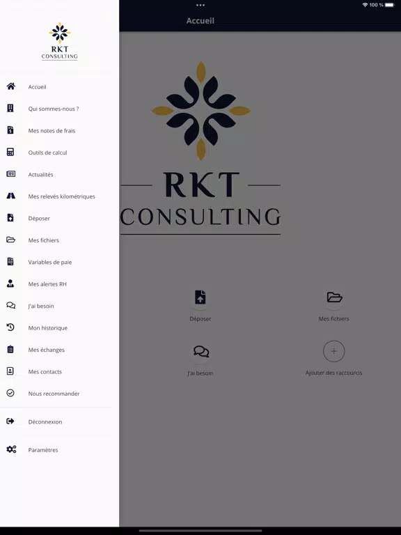 RKT CONSULTING iPad  Screenshots