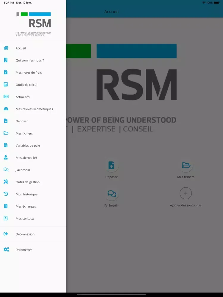 RSM SIRH iPad 应用截图
